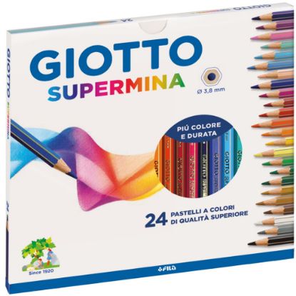 Immagine di PASTELLI GIOTTO SUPERMINA 24 COLORI 1pz