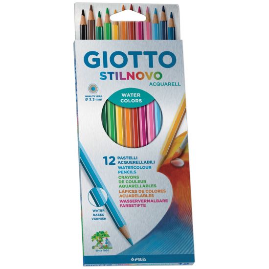 Picture of PASTELLI GIOTTO STILNOVO 12 COLORI 1pz ACQUERELLABIILI