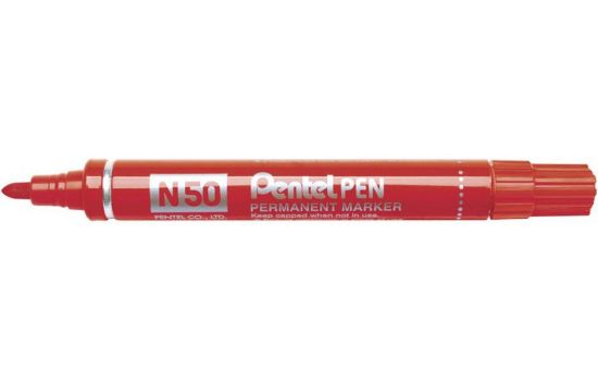 Picture of MARCATORE N50 12pz INDELEBILE ROSSO - PENTEL