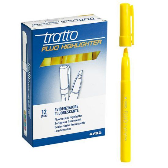 Picture of EVIDENZIATORE TRATTO 12pz GIALLO