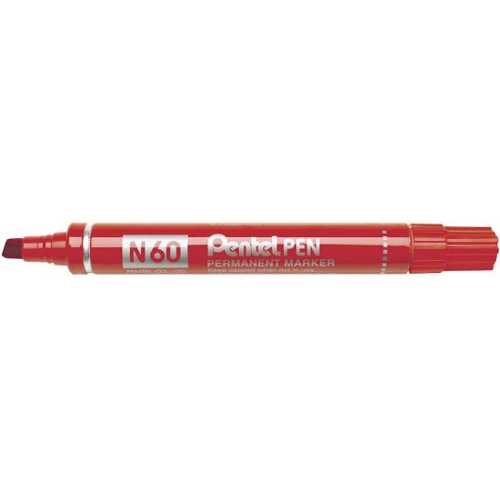 Picture of MARCATORE N60 12pz INDELEBILE ROSSO - PENTEL