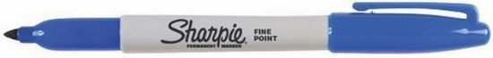 Picture of PENNA SHARPIE BLU 12pz PENNARELLO INDELEBILE PUNTA FINE PAPERMATE