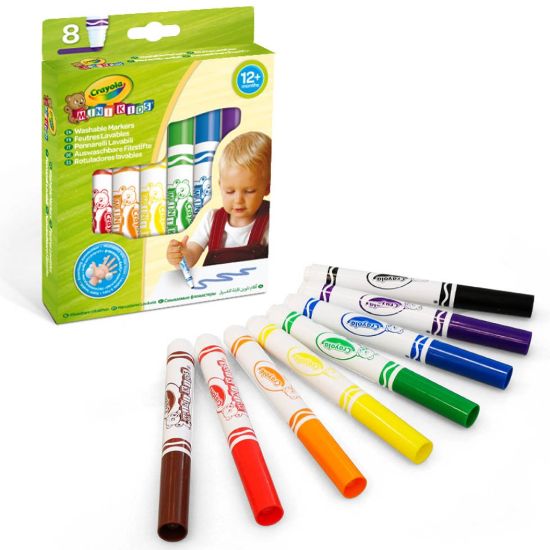 Picture of PENNARELLI CRAYOLA 8 COLORI LAVABILI BAMBINI 1+