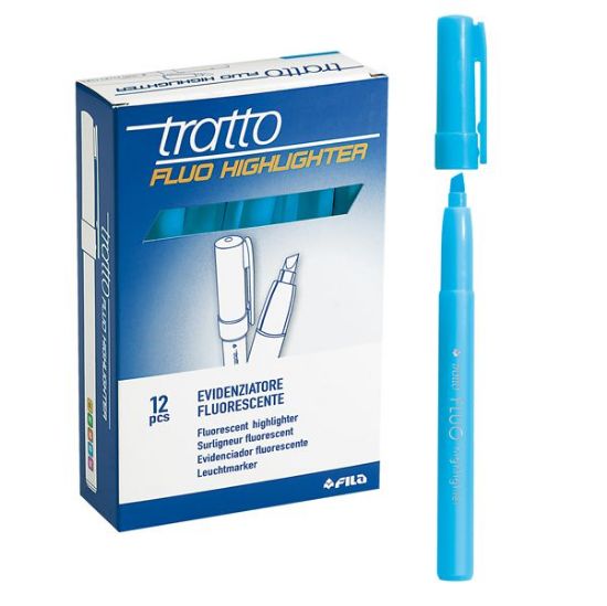 Picture of EVIDENZIATORE TRATTO 12pz AZZURRO