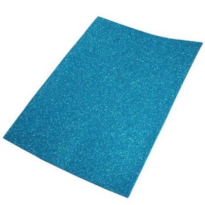 Immagine di FOGLI EVA 40X60 CELESTE 10FG GLITTER FOAM