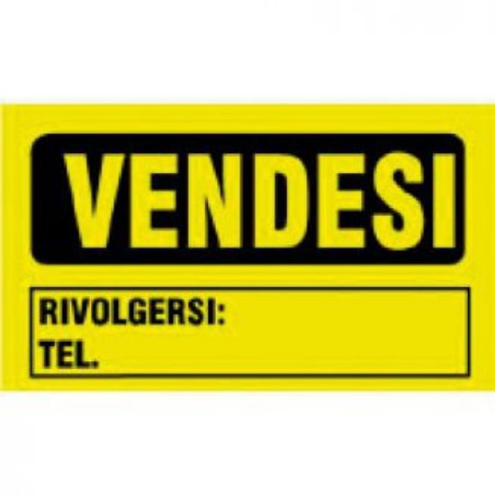 Picture of TARGA VENDESI 20x30cm IN PLASTICA 1pz ECONOMICO