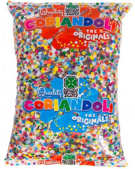 Picture of CORIANDOLI MULTICOLOR 400gr 25pz BUSTE