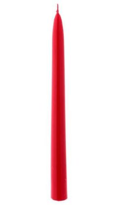 Picture of CANDELA CONICHE 20cm 6pz ROSSO LACCATO