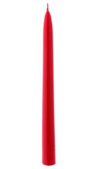 Immagine di CANDELA CONICA 20cm 6pz ROSSO LACCATO