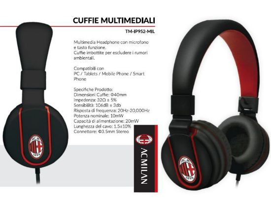 Picture of CUFFIE MULTIMEDIALI 1pz MILAN - TECHMADE