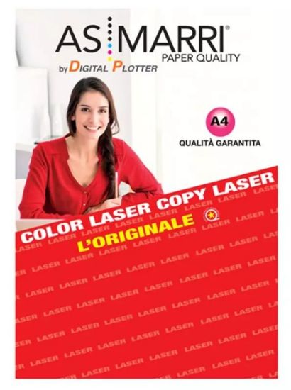 Immagine di CARTA A4 21X29 200gr 100fg LASER FOTO AS/M. 8973 F/R