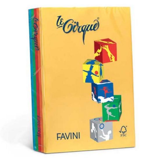 Picture of CARTA A4 80g 500fg 1pz LE CIRQUE COLORI VIVACI FAVINI