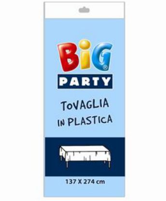 Picture of TOVAGLIA PVC 135X270cm CELESTE PLASTICA IMPERMEABILE