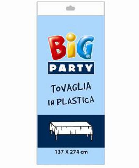 Immagine di TOVAGLIA PVC 135X270cm CELESTE PLASTICA IMPERMEABILE