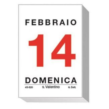 Picture of CALENDARIO BLOCCO PICCOLO 5,8X8,5cm COMUNE DIRITTO