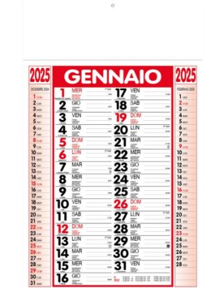 Picture of CALENDARIO OLANDESE 29x47cm BLU/NERO