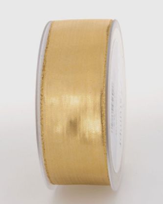 Immagine di NASTRO 25mm TESSUTO 25mt LAME' ORO