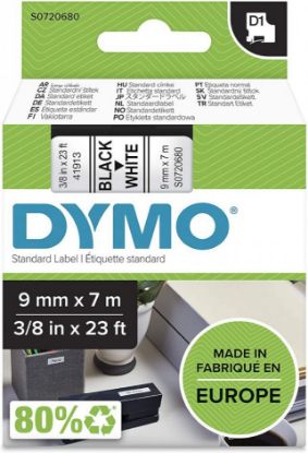 Picture of NASTRI DYMO 1000 9mm X 7mt NERO BIANCO 1pz 40913