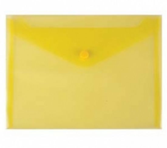 Picture of BUSTA CON BOTTONE COLOR A4 5pz GIALLO 33,3x23,5cm