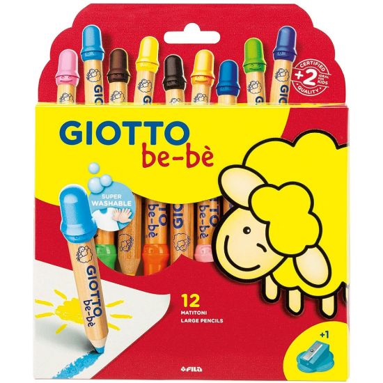 Immagine di MATITONI GIOTTO BEBE' 12 COLORI SUPERMATITONI