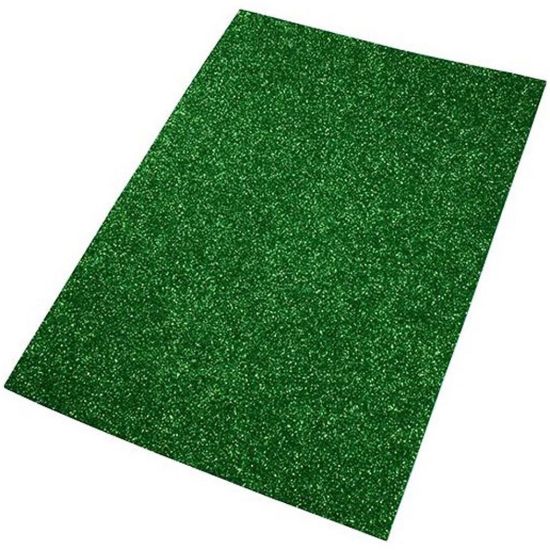 Picture of FOGLI EVA 40X60 VERDE 10FG GLITTER FOAM