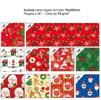 Immagine di CARTA REGALO 70X100 50fg XMAS CLASSICO NATALE