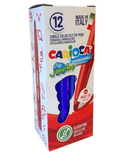 Picture of PENNARELLI CARIOCA JUMBO 12 monocolore BLU