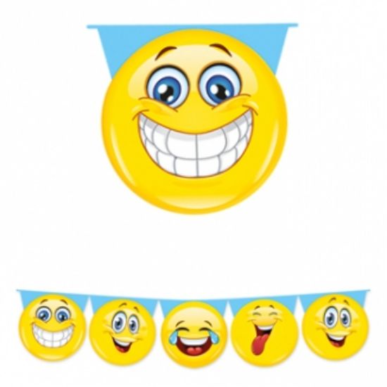 Immagine di FESTONE MAXI SAGOMATO 6MTX25CM EMOTICONS