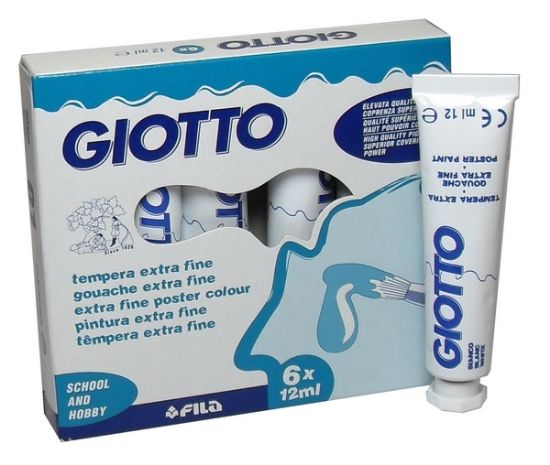 Immagine di TEMPERA GIOTTO  12ml -01- BIANCO FILA  1x 6pz - T401