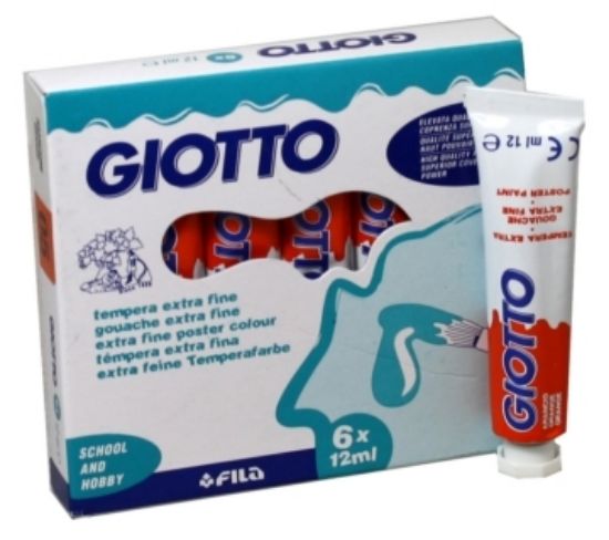 Immagine di TEMPERA GIOTTO  12ml -05- ARANCI PRIM. FILA  1x 6pz - T405