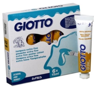 Immagine di TEMPERA GIOTTO  12ml -21- OCRA GIALLO FILA  1x 6pz - T421