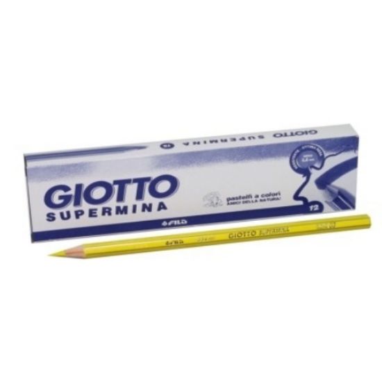 Immagine di PASTELLI GIOTTO S/MINA -03- GIALLO FILA 1x12pz - F237003