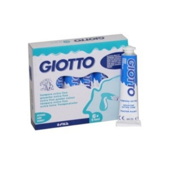 Immagine di TEMPERA GIOTTO  21ml -15- BLU CYAN FILA  1x 6pz - T715