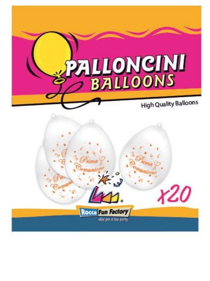 Picture of PALLONCINI COMUNIONE 20pz 26cm