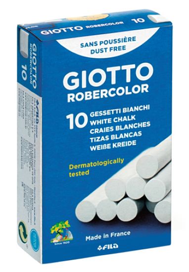 Immagine di GESSO TONDO GIOTTO 10 scatole da 10pz BIANCO