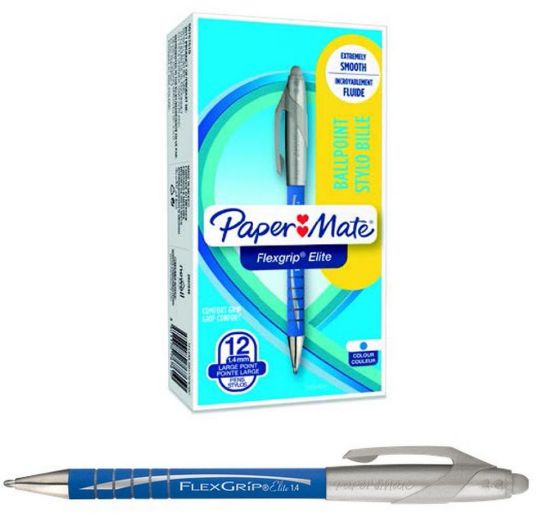 Immagine di PENNA SFERA PAPERMATE ELITE SCATTO 1,4mm 12pz BLU - 40551B