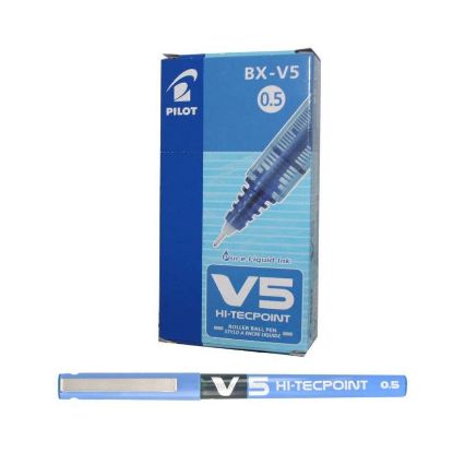 Picture of PENNA ROLLER PILOT V5 BLU TAPPO 0,5mm 12pz TECPOINT - 4542R5