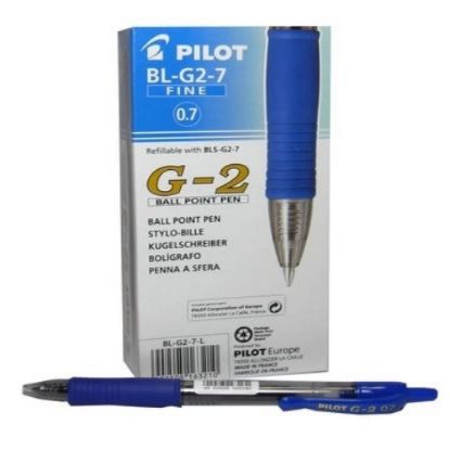 Immagine di PENNA SFERA PILOT G-2 GRIP BLU SCATTO 0,7mm 12pz - 40536B