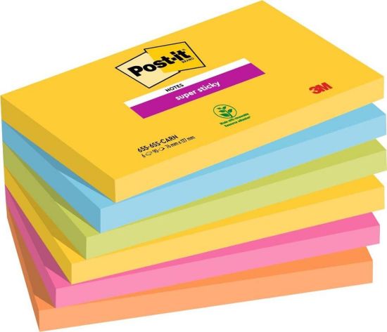 Picture of POST-IT 3M 655 6pz 76X127 COLORI FREDDI PASTELLO