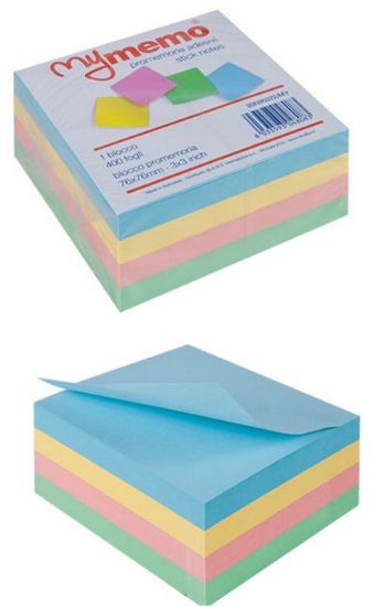 Picture of POST-IT CUBO 400FG EC.76X76 PASTELLO