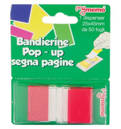 Immagine di SEGNAPAGINA MEMO TIP ROSSO 25X43mm 50pz ANS