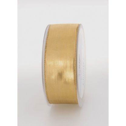 Immagine di NASTRI 40mm TESSUTO 25mt ORO