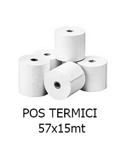 Immagine di ROTOLI POS TERMICI 57x15mt 5pz