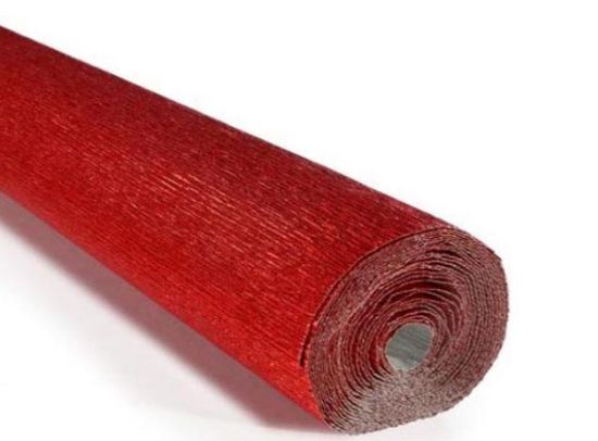 Picture of CARTA CRESPA 50X250cm 60gr 10pz METAL ROSSO