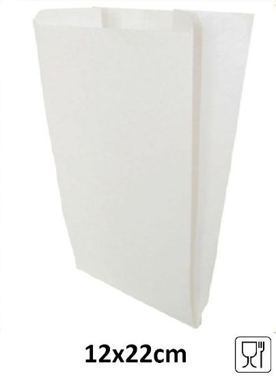 Picture of SACCHETTI CARTA BIANCO 12x22cm 100pz - alimenti