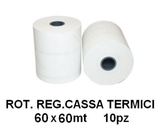 Picture of ROTOLI REGISTRATORE CASSA TERMICI 60x60mt 10pz