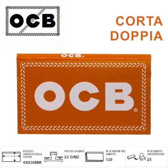 Picture of CARTINE OCB CORTA DOPPIA ORANGE 25pz (Acc. 10,8) - PROV-A07408491