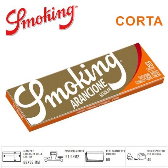 Picture of CARTINE SMOKING CORTA ORANGE 50pz (Acc. 10,8)-A00018011