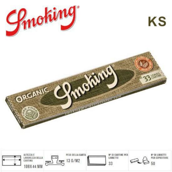 Picture of CARTINE SMOKING KS ORGANIC 50pz (Acc. 5,94) PROV-A00312010