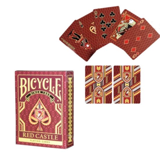 Picture of CARTE DA POKER BICYCLE 1pz RED CASTLE